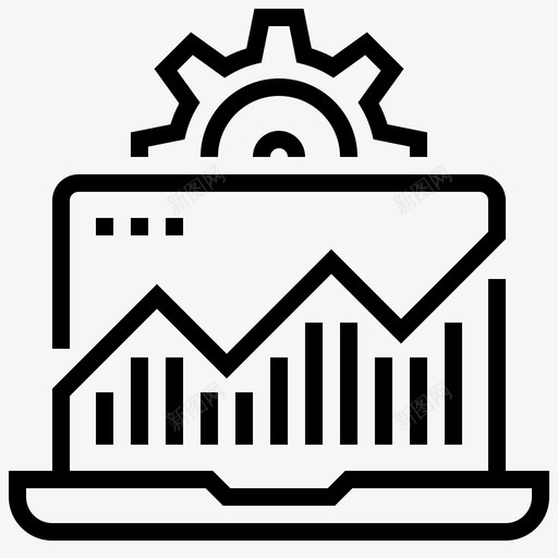 系统监控图表计算机图标svg_新图网 https://ixintu.com 图表 数据 数据组织管理 系统监控 计算机