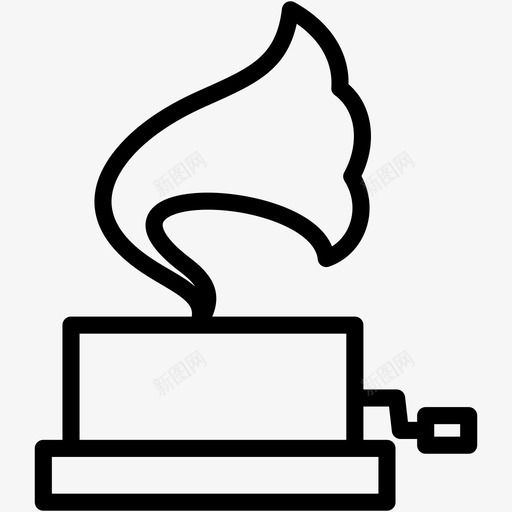 留声机播放播放器图标svg_新图网 https://ixintu.com 唱片 播放 播放器 杂项11 留声机