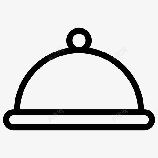 cloche商业封面图标svg_新图网 https://ixintu.com cloche 商业 封面 菜肴 购物电子商务线图标 食品 餐厅