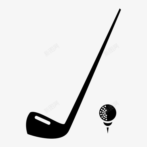 高尔夫混合动力铁杆图标svg_新图网 https://ixintu.com 木头 楔子 混合动力 铁杆 高尔夫