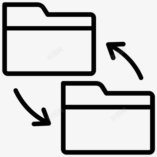 共享信息备份文件夹图标svg_新图网 https://ixintu.com 共享信息 备份 文件夹 文件夹共享 文件夹同步 项目管理行图标