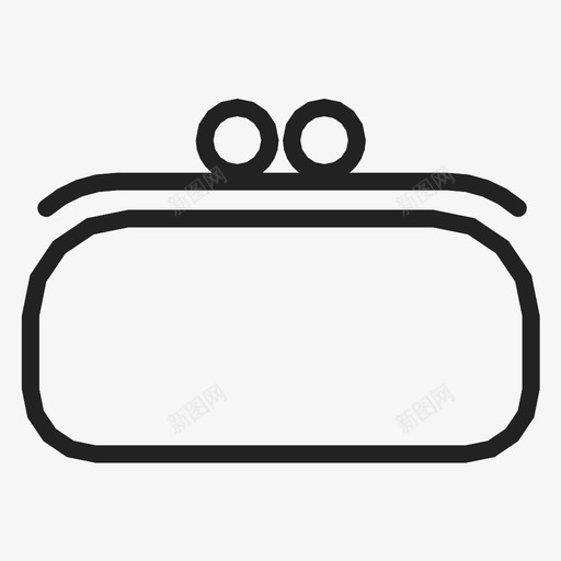硬币钱包时尚女人图标svg_新图网 https://ixintu.com 女人 时尚 硬币钱包