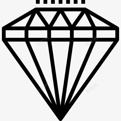价值钻石宝石图标svg_新图网 https://ixintu.com 价值 商业和金融02 宝石 珠宝 财富 贵重物品 钻石