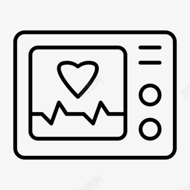 心电图医生心脏图标图标