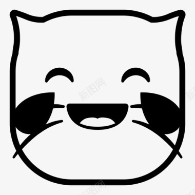 笑猫表情符号韩娜表情猫版图标图标