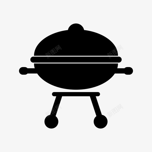 烧烤火食物图标svg_新图网 https://ixintu.com 火 烧烤 热的 食物