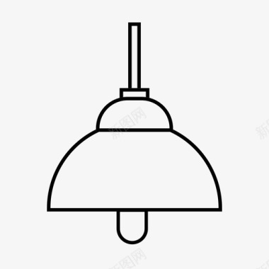 吊灯灯泡照明图标图标