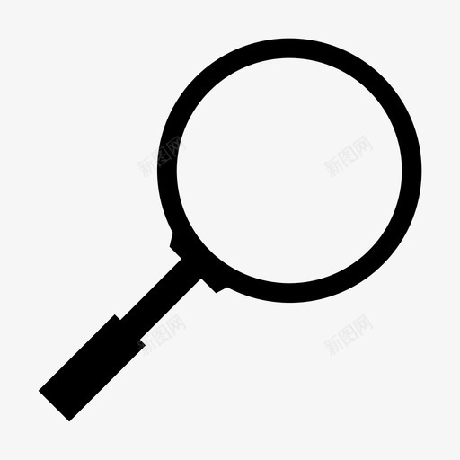 放大镜光学搜索图标svg_新图网 https://ixintu.com 光学 搜索 放大镜