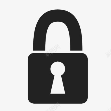安全锁钥匙密码图标图标