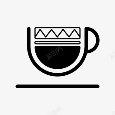咖啡奶油咖啡自助餐厅图标图标
