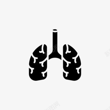 人肺呼吸医疗图标图标