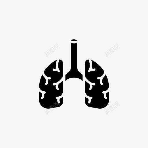 人肺呼吸医疗图标svg_新图网 https://ixintu.com 人肺 医疗 呼吸
