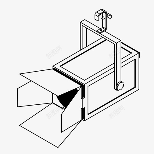 布景灯电影院电影图标svg_新图网 https://ixintu.com 工作室灯 布景灯 电影 电影院 电视