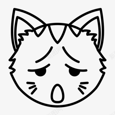 累猫脸失望表情图标图标