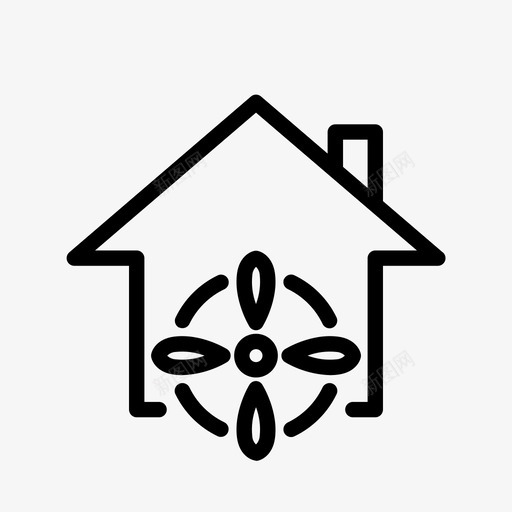 家用空调空调风扇图标svg_新图网 https://ixintu.com ui 家用空调 空调 风 风扇