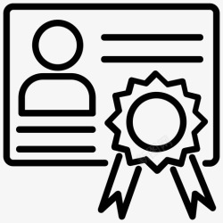 管理证书学位证书项目管理证书图标高清图片