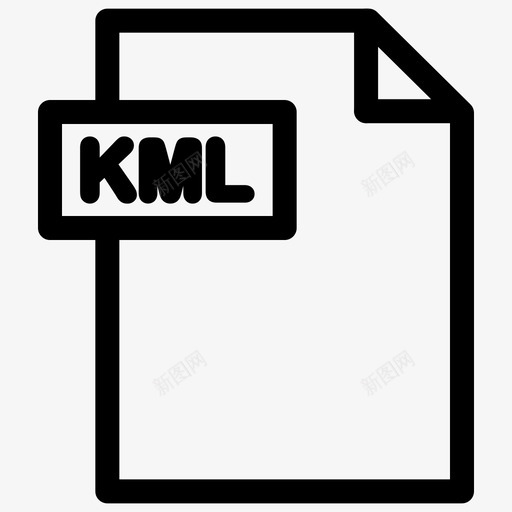 kml文件文件格式大纲图标svg_新图网 https://ixintu.com kml文件 文件格式大纲