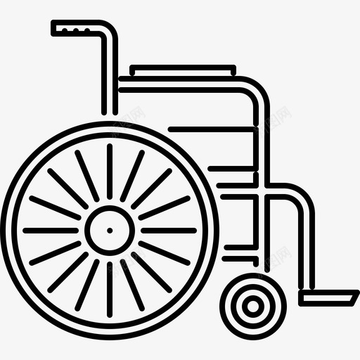轮椅残疾人医院图标svg_新图网 https://ixintu.com 医学 医学大纲64x64 医院 残疾人 治疗 轮椅