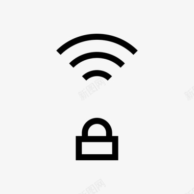 锁定wifi保护安全图标图标