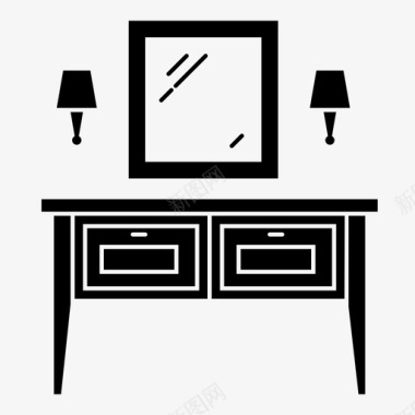 家具橱柜梳妆台图标图标