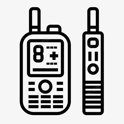 对讲机收音机保安图标svg_新图网 https://ixintu.com 保安 对讲机 收音机 游戏