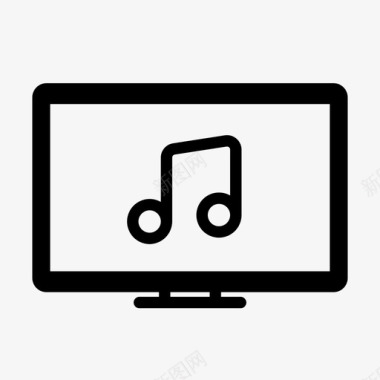 音乐电脑音响电视图标图标
