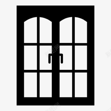 窗户木匠框架图标图标