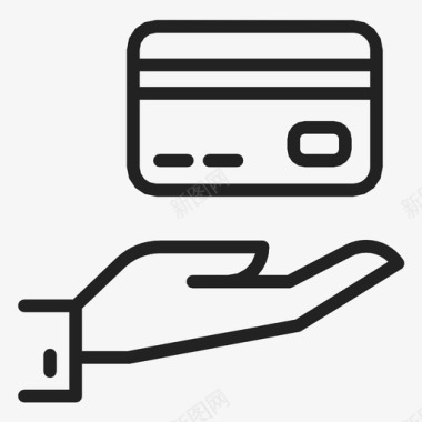 手送卡商务金融图标图标