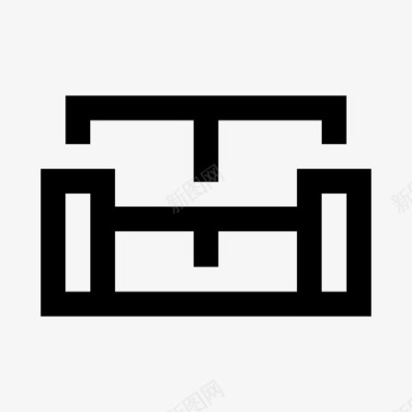 休闲沙发家具图标图标