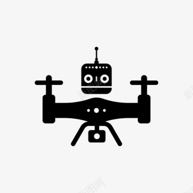 无人机天线摄像机无人机图标图标