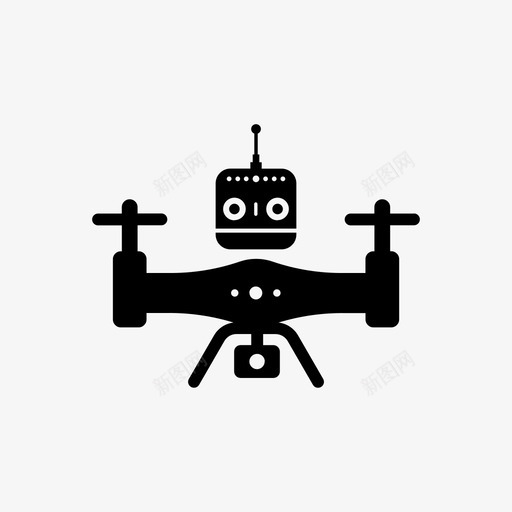 无人机天线摄像机无人机图标svg_新图网 https://ixintu.com 天线 摄像机无人机 无人机 无线电无人机 设备