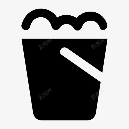 肥皂桶清洁图标svg_新图网 https://ixintu.com 清洁 肥皂桶