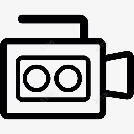 老式摄像机电影院媒体和技术图标svg_新图网 https://ixintu.com 媒体和技术 电影院 老式摄像机