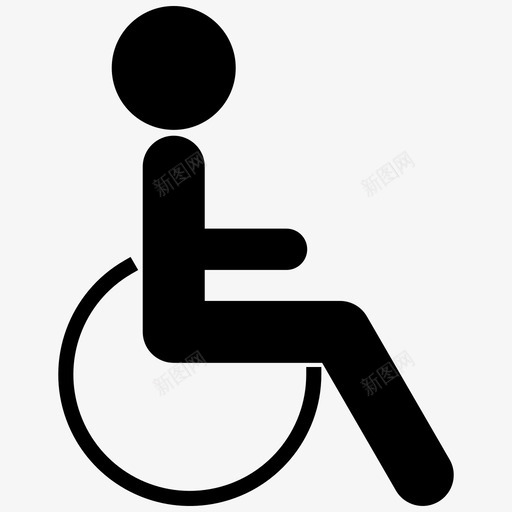 无障碍残疾人残疾人标志图标svg_新图网 https://ixintu.com 无障碍 残疾人 残疾人标志 身体残疾 轮椅标志