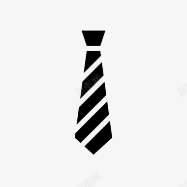 领带商务条纹图标图标
