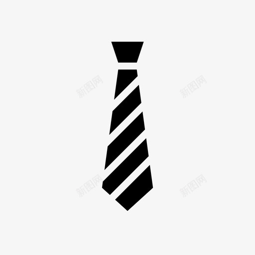 领带商务条纹图标svg_新图网 https://ixintu.com 商务 工作 条纹 物品 领带