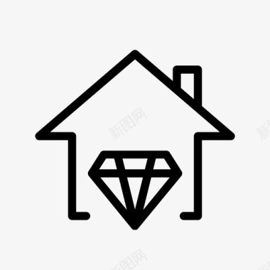 家庭珠宝钻石ui图标图标