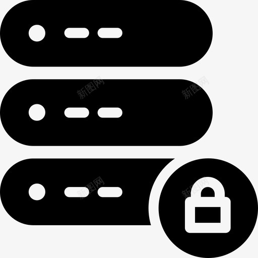 锁定服务器数据数据库图标svg_新图网 https://ixintu.com 代理 存储 数据 数据库 服务器卷6glyph 锁定服务器