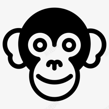 黑猩猩动物猿图标图标
