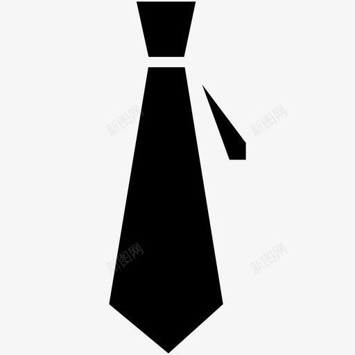 领带商人职业图标svg_新图网 https://ixintu.com 办公室7 商人 职业 衬衫 西装 领带