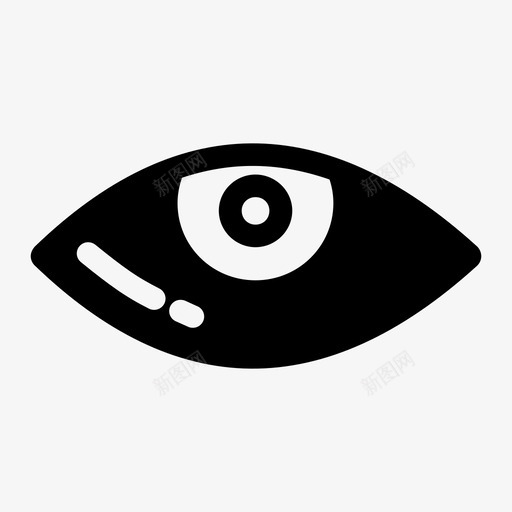眼睛看红眼图标svg_新图网 https://ixintu.com 看 眼睛 红眼 视力 视野