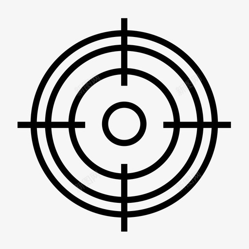 十字准星瞄准游戏图标svg_新图网 https://ixintu.com 十字准星 游戏 瞄准