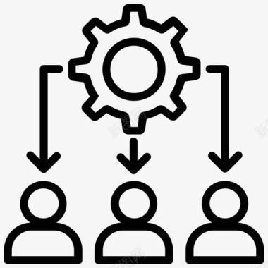 工作量管理公司结构集团管理图标图标