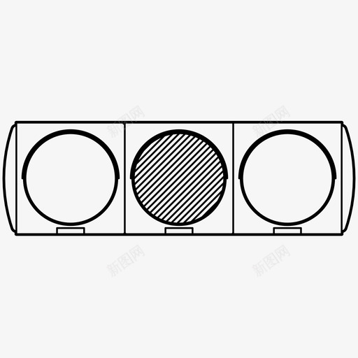 红绿灯方向照明图标svg_新图网 https://ixintu.com 信号 停车 指示 方向 照明 红绿灯