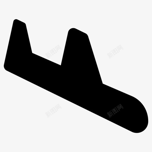 着陆飞机着陆运输图标svg_新图网 https://ixintu.com 着陆 运输 飞机着陆