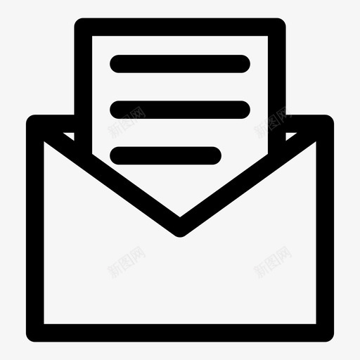 信件文件电子邮件图标svg_新图网 https://ixintu.com 信件 信件第2部分 收到信 文件 电子邮件 邮寄信件