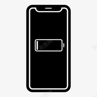 iphonex充电苹果iphone充电图标图标