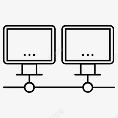 连接和共享连接多个屏幕图标图标