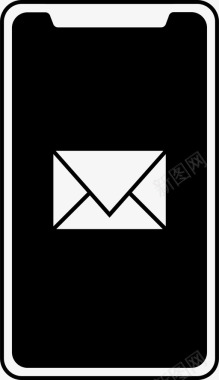 iphonex消息应用程序电子邮件图标图标
