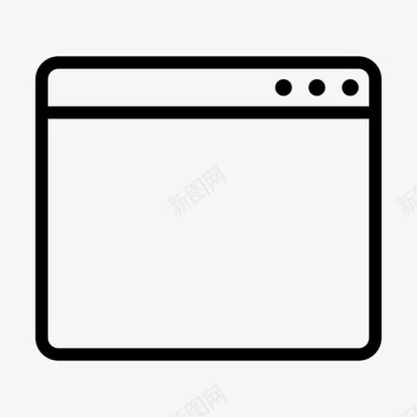 浏览器空用户界面图标图标